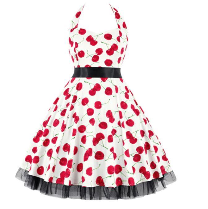 Rochie Rockabilly Vintage Plus Size Cherry