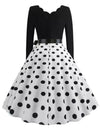 Rochie Rockabilly Vintage Plus Size Neagra