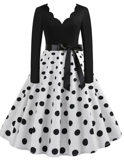 Rochie Rockabilly Vintage Plus Size Neagra