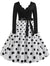 Rochie Rockabilly Vintage Plus Size Neagra