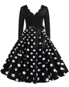 Rochie Vintage Plus Size Rockabilly Buline Negre