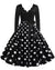 Rochie Vintage Plus Size Rockabilly Buline Negre