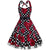 Rochie Rockabilly Vintage Plus Size Black Roses