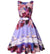 Rochie Vintage Plus Size Pink Birds