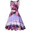 Rochie Vintage Plus Size Pink Birds
