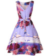 Rochie Vintage Plus Size Pink Birds