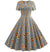 Rochie Vintage Cu Dungi Gri