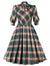 Rochie Vintage Cu Carouri De Iarnă