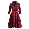 Rochie Vintage Din Bumbac De Iarnă