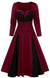 Rochie Vintage Iarna Plus Marime Neagra