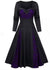 Rochie Vintage Iarna Marime Plus Mov