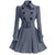 Rochie De Iarnă Din Lână Gri Vintage