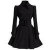 Rochie De Iarnă De Lână Neagră De Epocă