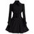 Rochie De Iarnă De Lână Neagră De Epocă
