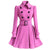 Rochie Vintage De Iarna Din Lana Roz