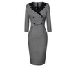 Rochie De Iarnă Alb-Negru De Epocă