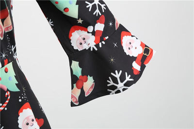 Rochie De Crăciun De Iarnă Neagră De Epocă