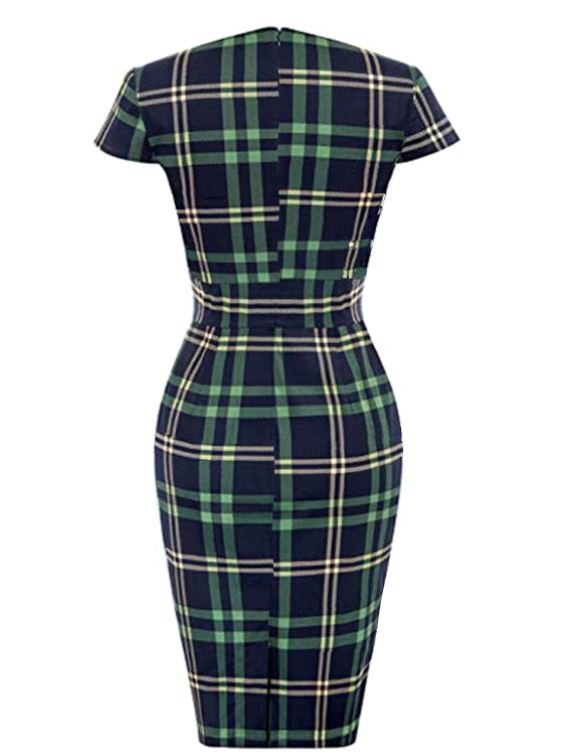 Rochie De Zi Verde Vintage