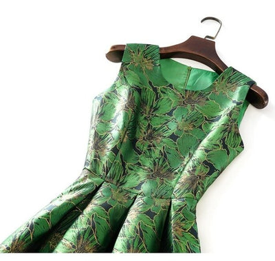 Rochie De Zi Verde Vintage