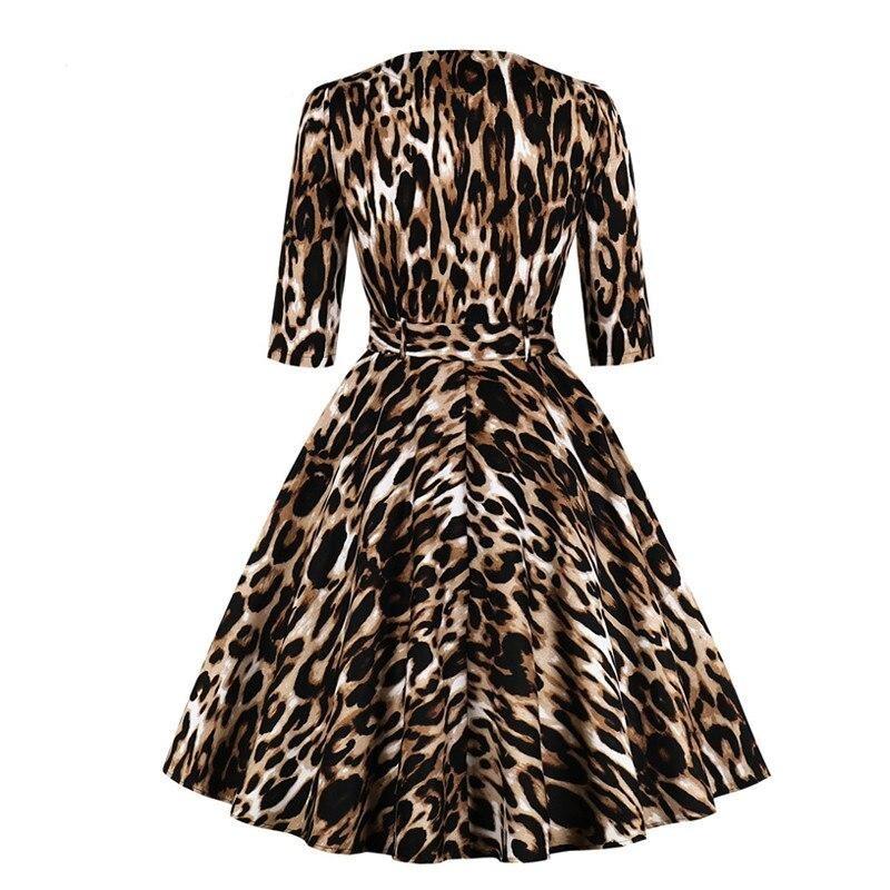 Rochie Leopard De Epocă