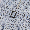 Rochie Vintage Albastră Leopard