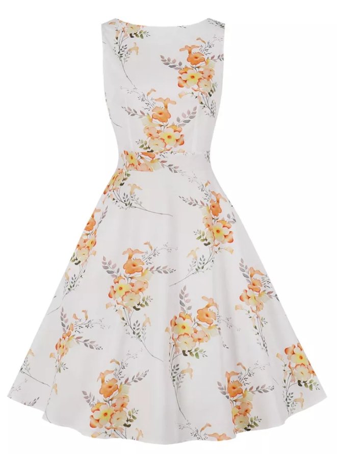 Rochie Albă Lungă De Epocă Anii 50