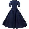 Rochie Albastră De Epocă Lungă Anii 50
