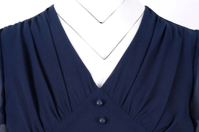 Rochie Albastră De Epocă Lungă Anii 50
