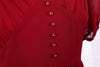 Rochie Lungă Vintage Anii 50 Bordeaux