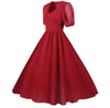 Rochie Lungă Vintage Anii 50 Bordeaux