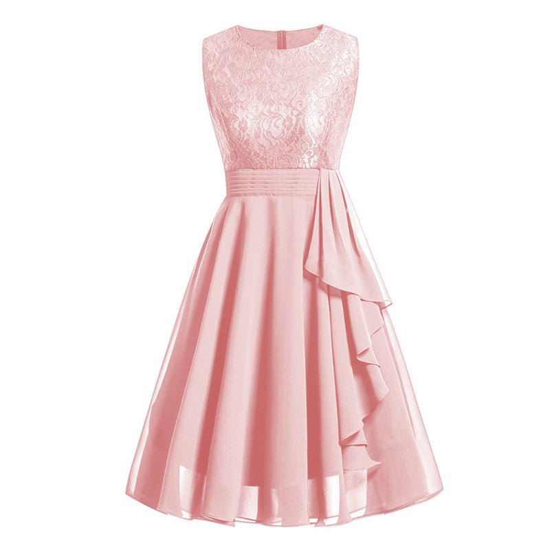Rochie Lunga Vintage Anii 50 Roz