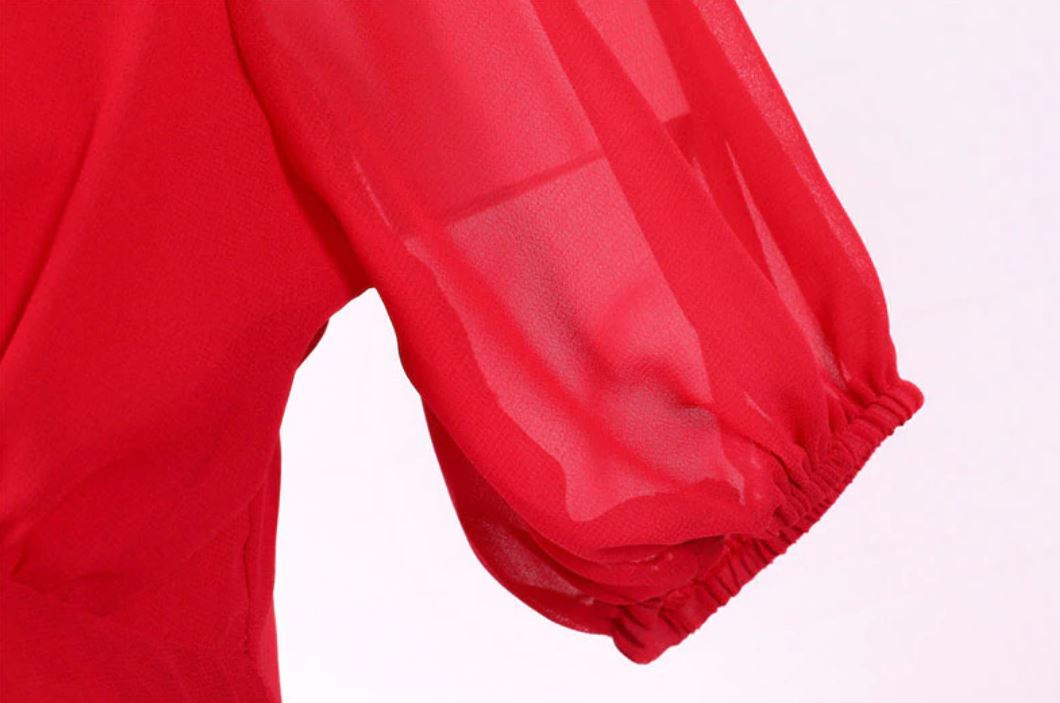 Rochie Roșie Lungă De Epocă Anii 50