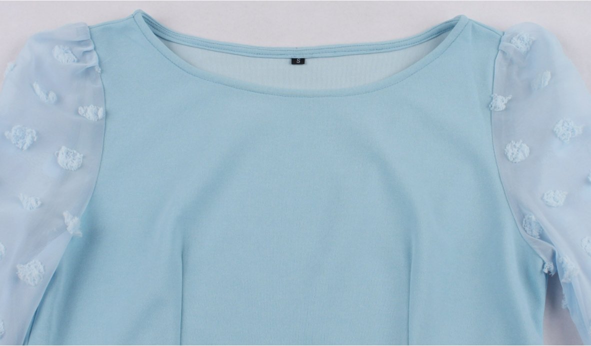 Rochie Boho Lungă Vintage Albastră