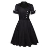 Rochie Vintage Cu Maneca Inalta