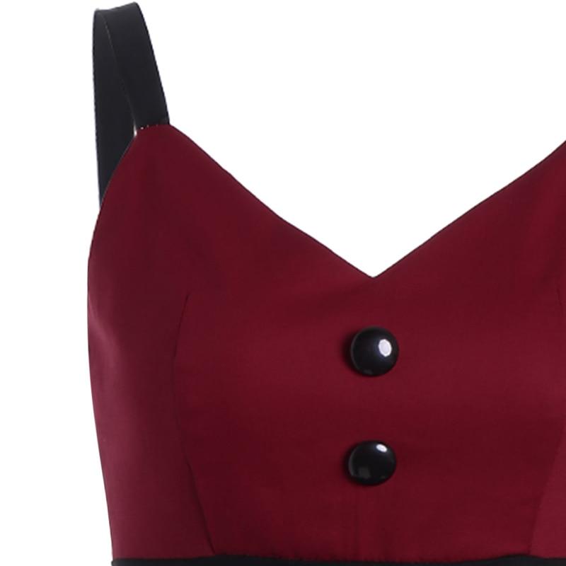 Rochie Midi Vintage Bordeaux