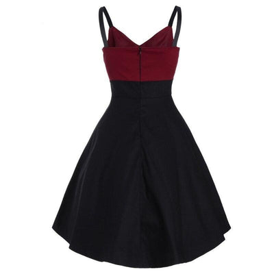 Rochie Midi Vintage Bordeaux