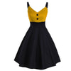 Rochie Galben Midi Vintage