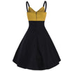 Rochie Galben Midi Vintage