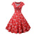 Rochie De Craciun Vintage Plus Marime Rosie
