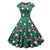 Rochie De Crăciun Vintage Marime Plus Verde