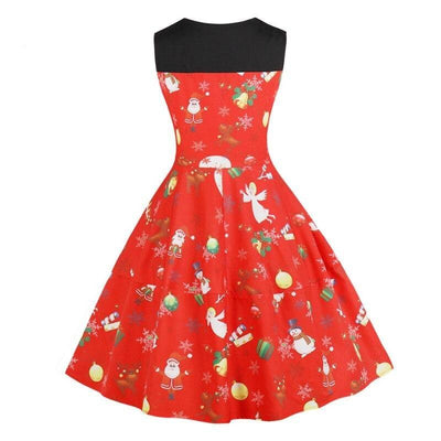 Rochie Roșie De Crăciun De Epocă