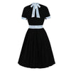 Rochie De Epocă Neagră Argintie