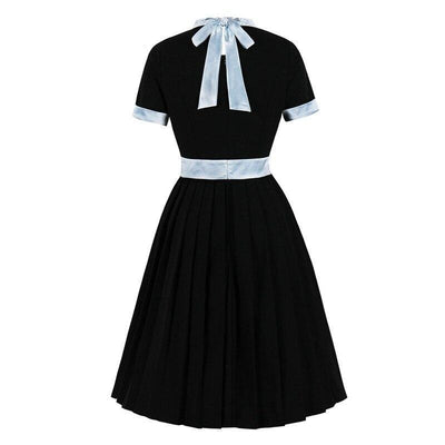 Rochie De Epocă Neagră Argintie