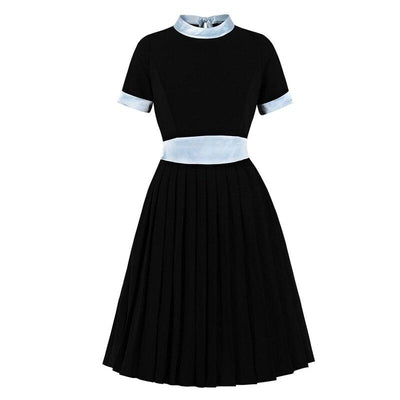 Rochie De Epocă Neagră Argintie