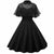 Rochie Neagra Vintage Cu Voal