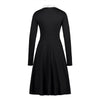 Rochie Neagră De Epocă Guler Alb
