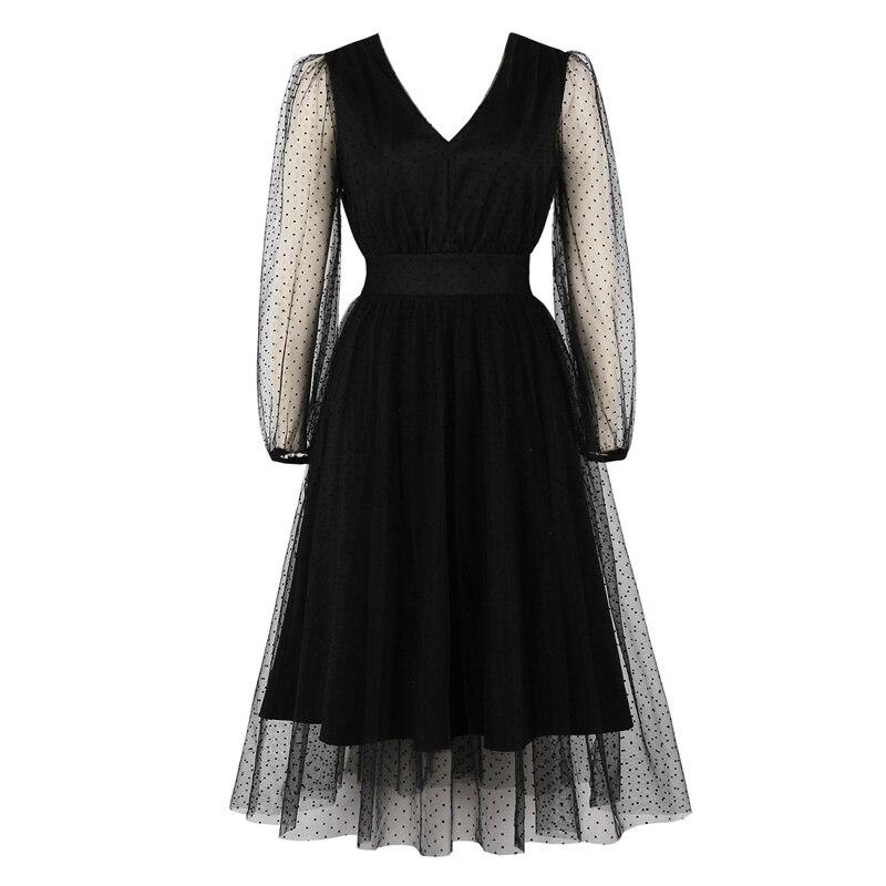 Rochie Vintage Black Dots