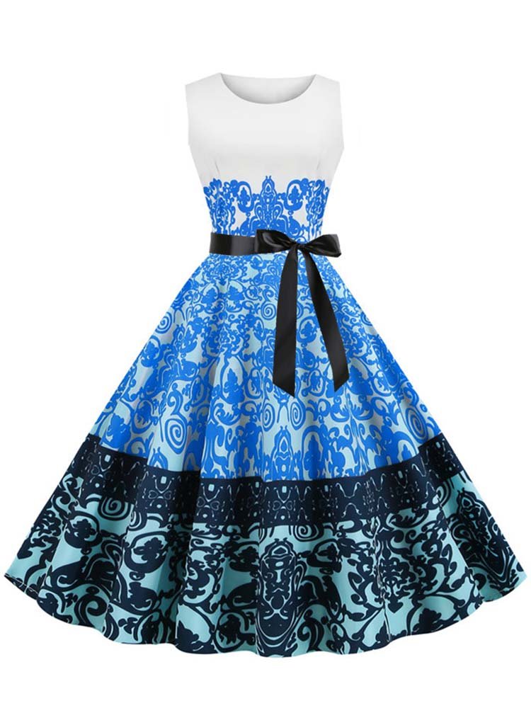 Rochie Albastră Vintage