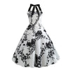 Rochie Pin-Up Vintage Flori Negre