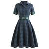 Rochie Vintage Pin Up Business Cu Guler
